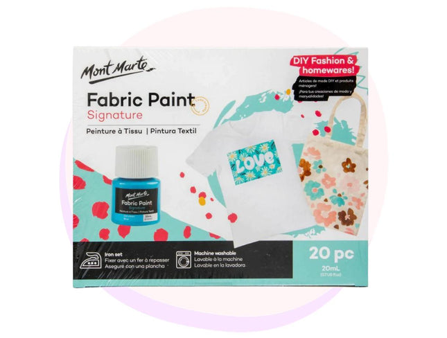 Fabric Paint Mont Marte Set 20pc 20ml