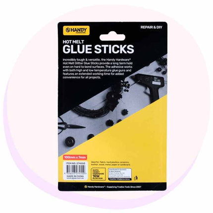 Glue Gun Refillll Sticks Glitter 10W 100mm x 7mm 20 Refills
