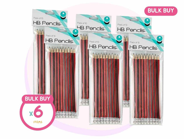 HB Lead Pencils 10 Pack Μαζική Αγορά