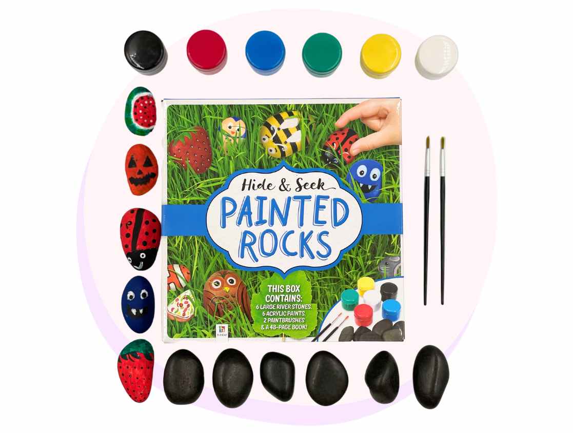 OMC! Write On! Rock Painting Kit - Craft Kits - Art + Craft - Children -  Hinkler