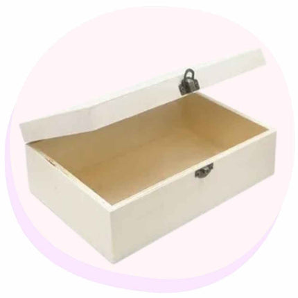 DIY Jewellery Box WoodBox 24x15x8cm