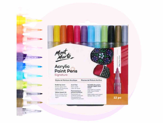 Mont Marte Acrylic Paint Pen Marker, Craft Kit, Back to School, Creative Kids Voucher, Arts and Crafts, Posca Pens, Faber Castell