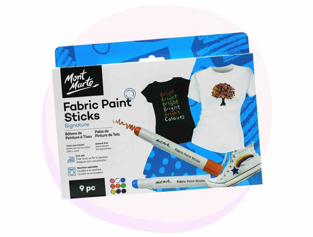 Mont Marte Fabric Paint Sticks 9 τμχ