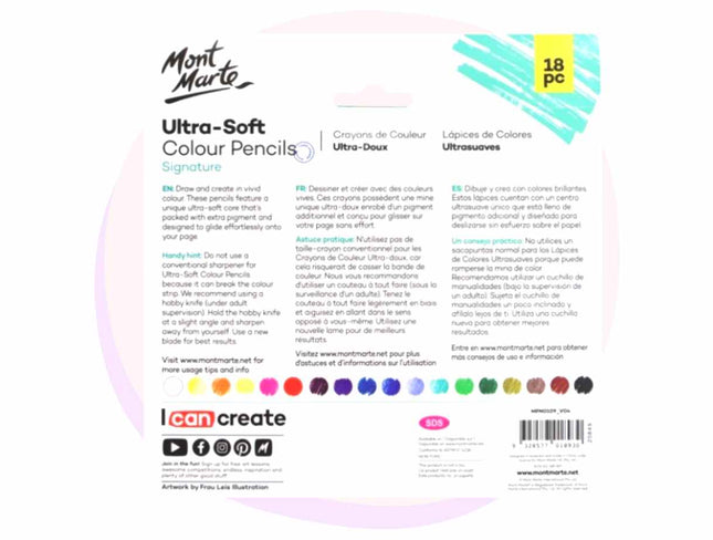 Μολύβια Monte Marte Ultra Soft Color 18pk