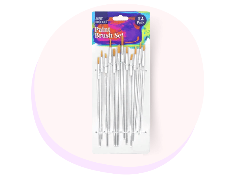 Artbox Artist Natural Bristle Brush (Pack of 12)