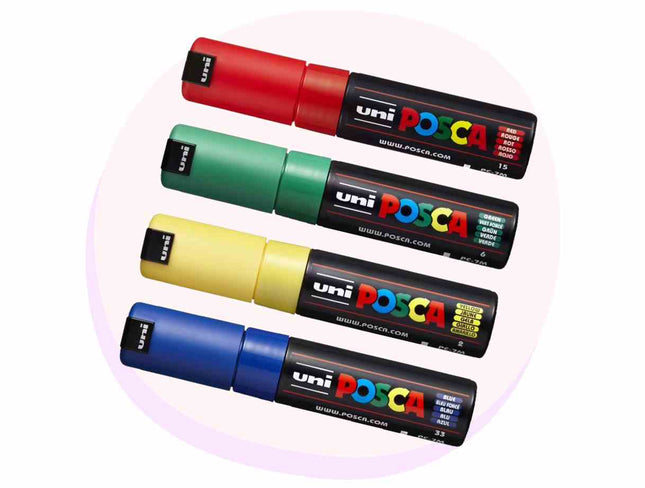 Posca Marker PC-8K, posca bold paint pens, art supplies, back to school, school supplies, art and craft