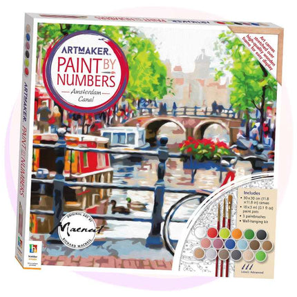 Paint by Number Canvas Amsterdam Canal