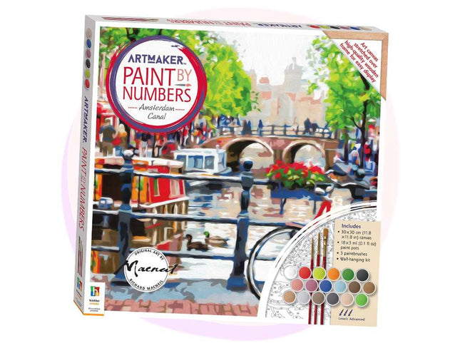 Paint by Number Canvas Amsterdam Canal