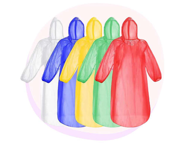 Adult Waterproof Hooded Poncho 2 Pack  | Waterproof Poncho | Wholesale Price | Back to School Supplies