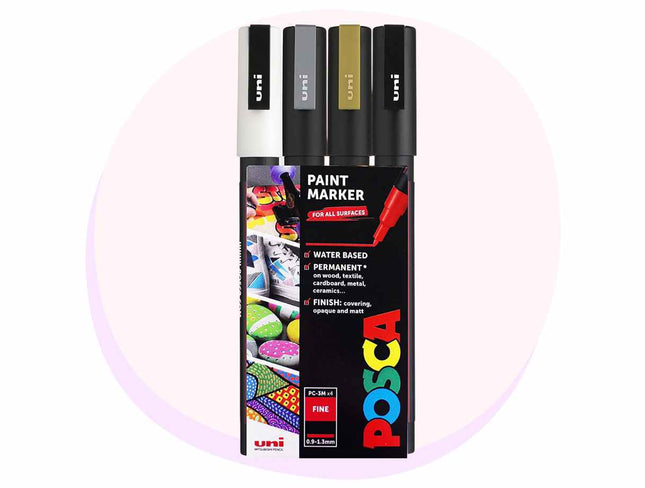 buy online posca pens, PC3 posca fluro paint pens, online art supplies, back to school supplies