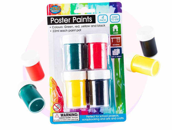 Poster Paint Classroom 4 Pack , back to school, Art Supplies