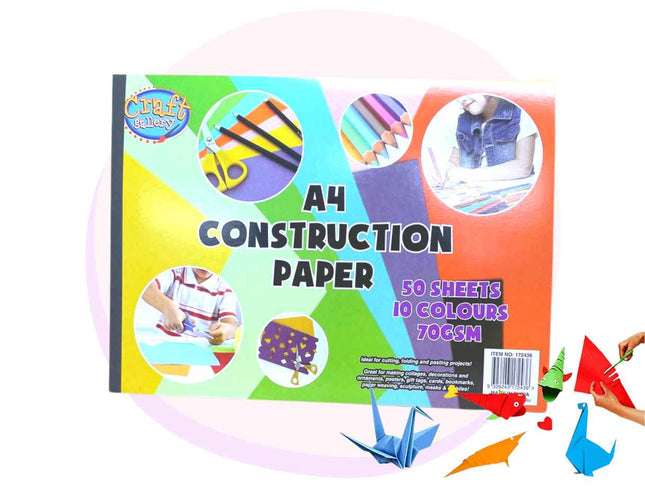Coloured Paper Pad Origami Construction Paper A4