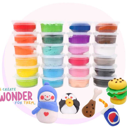 Sensory Super Light Air Clay 6 Pack Assorted Colours | Air Dry Clay Packs | Art and Craft Supplies | Preschool Craft Clay