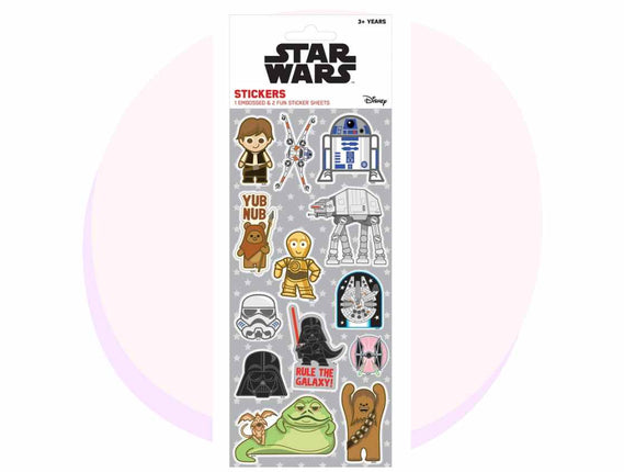 Star Wars 3 Pack Embossed Stickers Set