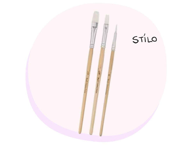 Stilo Art Paint Brush Set 3Pc