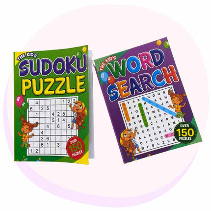 Kids Pocket Travel Puzzle Books Σετ 2 τεμαχίων