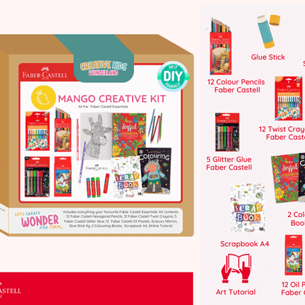 The Mango Creative Kit - Faber Castell Essentials | Kids Craft 