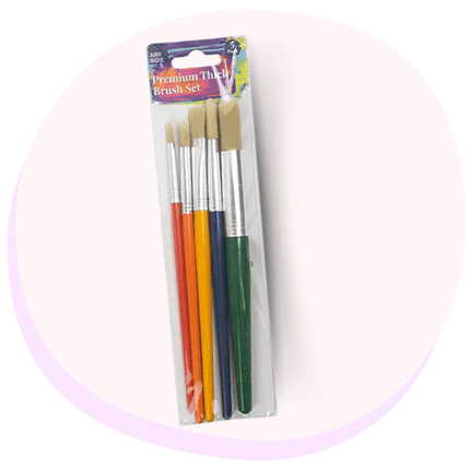 Premium thick Art Brush Set 5 Pack 