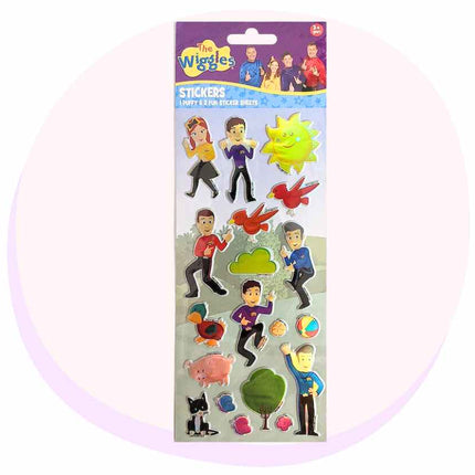 Wiggles 3 Pack Embossed Stickers Set