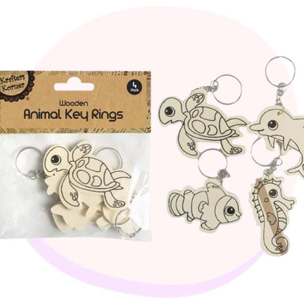 Sea animal key rings