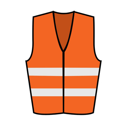 Safety Vest Fluorescent Hi Vis Standard
