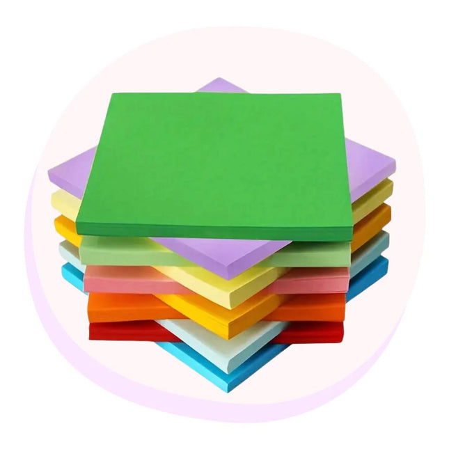 Rainbow Matt Paper Squares Origami Paper