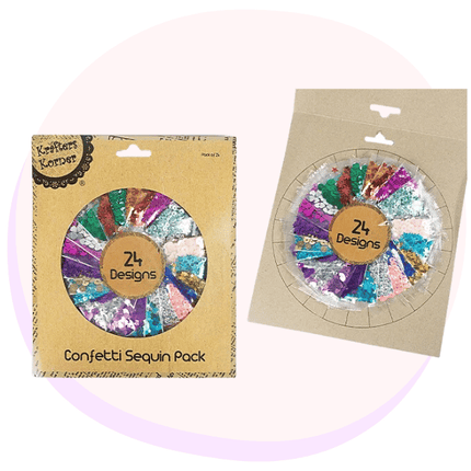 Sequin Assorted 24 Colour Pack